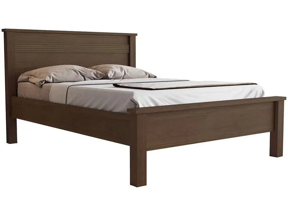 Double Bed Conquest Furniture Barcelona Cocoa