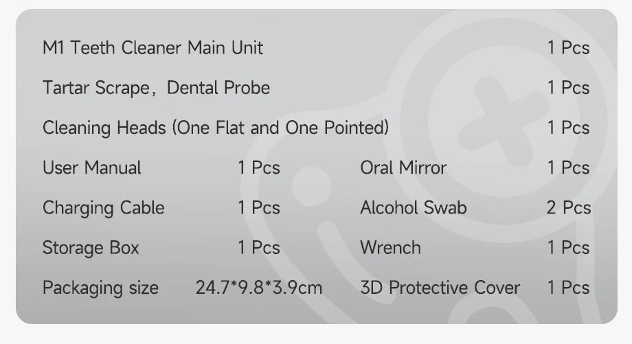 M1 Visible Electric Ultrasonic Teeth Cleaner with 500MP Camera Tartar Remover Coffe/Tobacco Stains Cleaning Teeth Whitening Tool