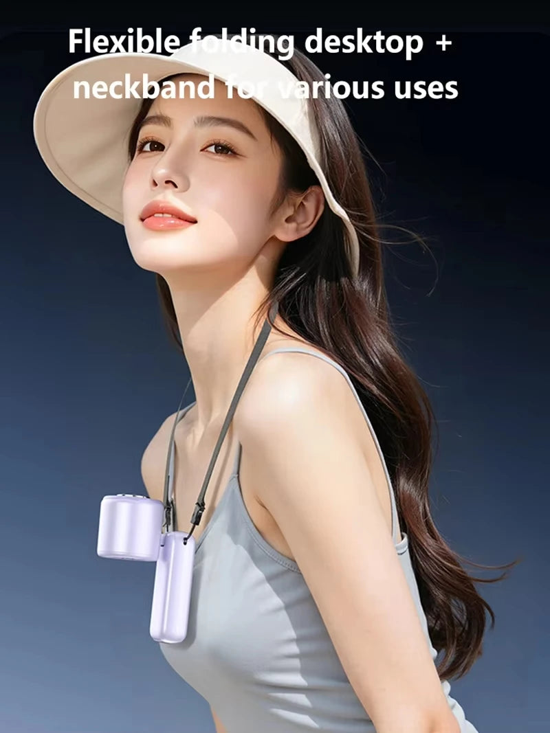 Lenovo 199 High Speed Air Ice Cooler Fan USB Rechargeable Turbo Jet Handheld Fan with Brushless Motor for Outdoor Office Travel
