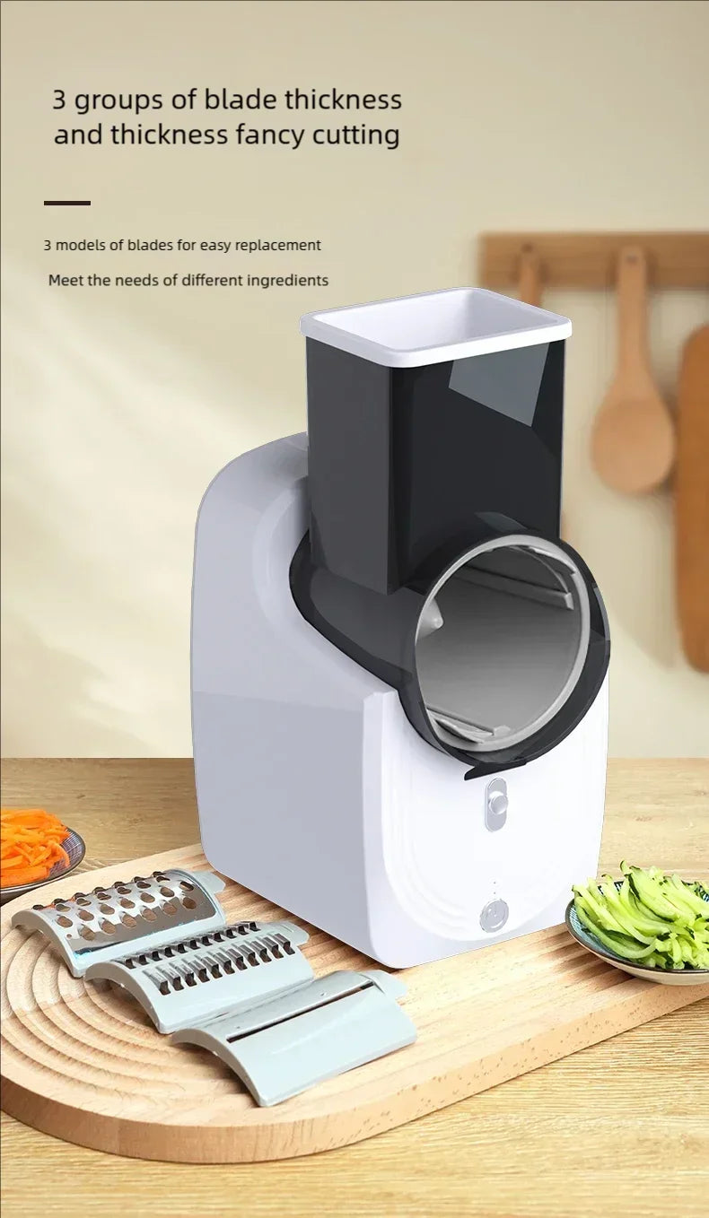 New Multi-function Vegetable Slicing Machine Household Kitchen Electric Vegetable Cutter Vegetable Slicer Shredder Automatic
