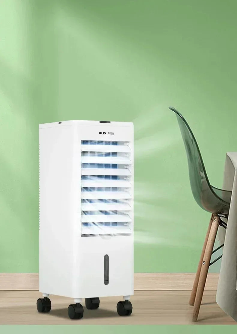 Oaks air conditioning fan cooling fan household water-cooled small refrigerator plus ice portable air cooler 220V Household use