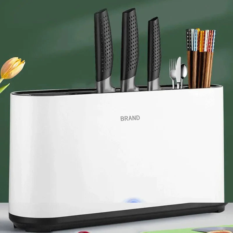 New UV Ultraviolet Knife Chopsticks Disinfection Machine Household Kitchen Sterilization Storage Drying Integrated Disinfection