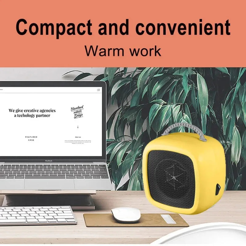 Small heater fan heater Heating in winter Office specific heater Small household heater With button switch Two gears Fan heater