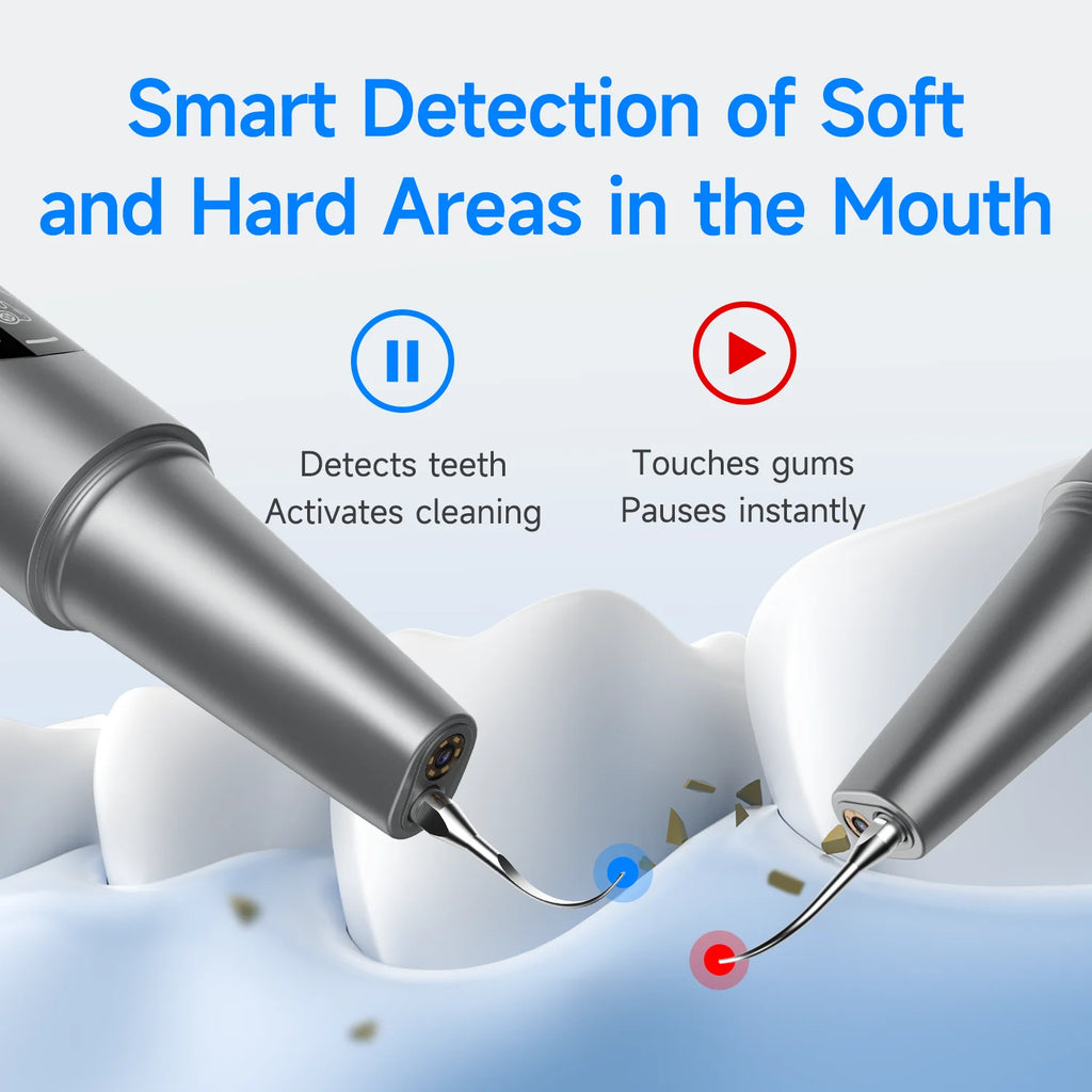 M1 Visible Electric Ultrasonic Teeth Cleaner with 500MP Camera Tartar Remover Coffe/Tobacco Stains Cleaning Teeth Whitening Tool