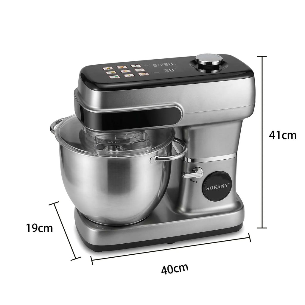 2200W Electric Dough Mixer, 12L Stand Mixer, Cream Egg Beater, Kitchen Food Processor, Multi-Function Blender, Home Baking Tool