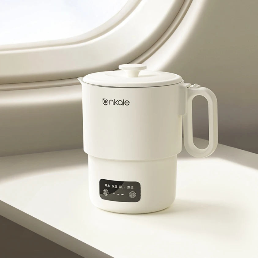 800ML Split-Type Foldable Electric Kettle Portable Travel Heating Cup with Adjustable Temperature 100V-240V Cooking Pot