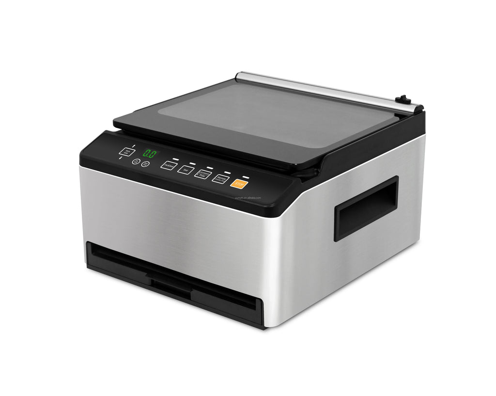 Professional Food Vacuum Packer 95KPa Automatic Sealer Double Seams Dry Moist Built-in Cutter Home Fresh Storage Appliances