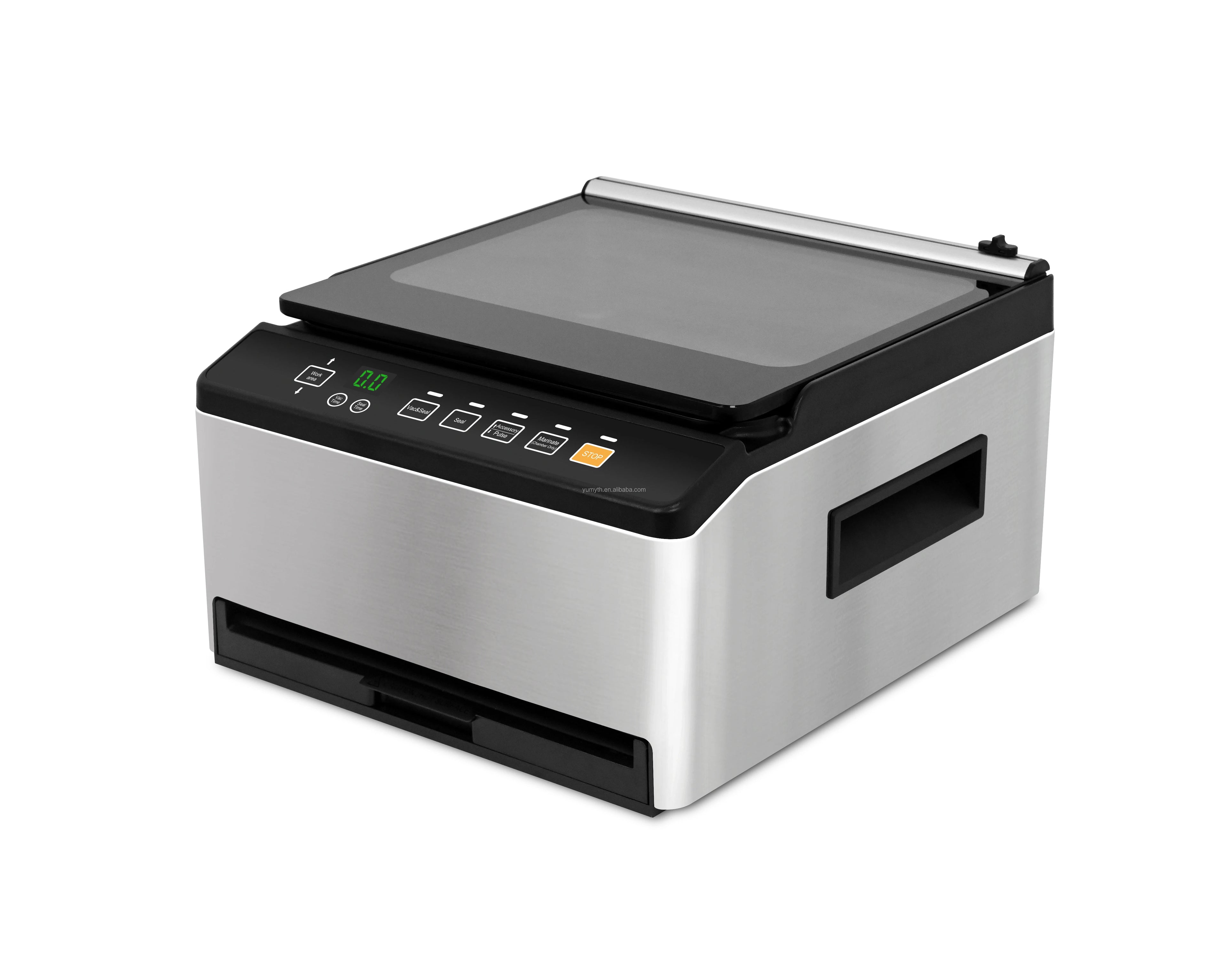 Professional Food Vacuum Packer 95KPa Automatic Sealer Double Seams Dry Moist Built-in Cutter Home Fresh Storage Appliances