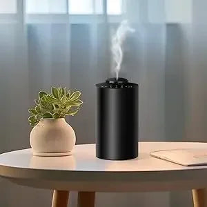 Car Waterless Essential Oil Diffuser Battery Operated Cordless Aromatherapy Diffuser With Timing 3 Mist Levels Car Diffuser
