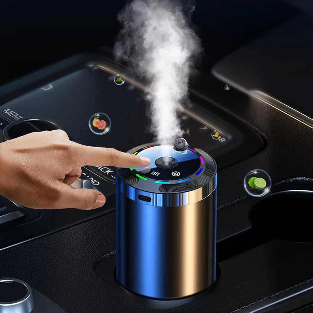 Smart Car Air Freshener Rechargeable Car Aroma Diffuser 5 Modes Adjustable Intelligent Fragrance Humidifier Auto Odor Eliminator