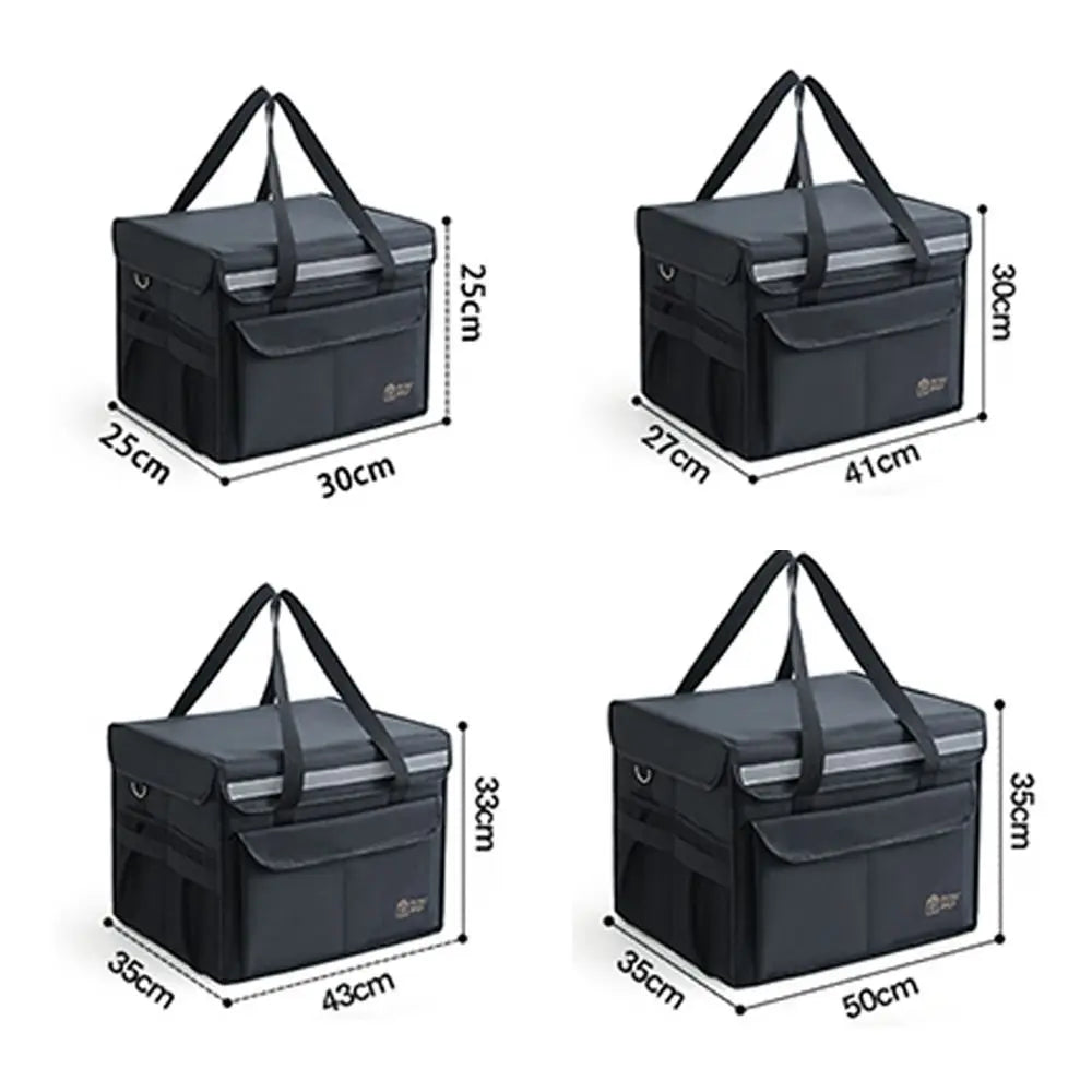 Portable Large Capacity Thermal Insulation Bag Thicken Fruit Container Food Delivery Bag Cooler Storage Bag Outdoor Camping