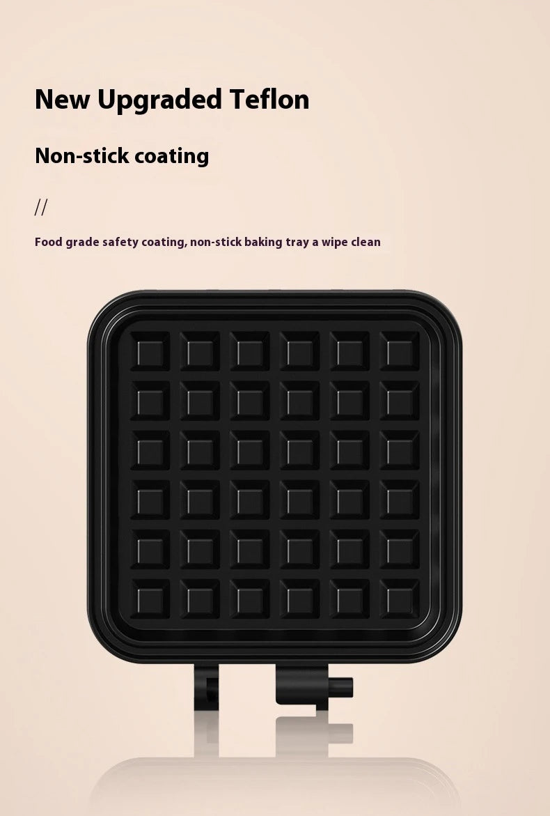 110V Donut Cake Baking Tray Household Breakfast Electric Baking Pan, Fully Automatic Multifunctional Mini Waffle Biscuit Machine