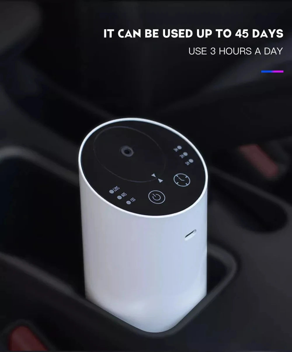 Car Fragrance Diffuser Professional Aroma Diffuser for Car Air Freshener Electric Smell for Home Rechargeable Waterless Diffuser
