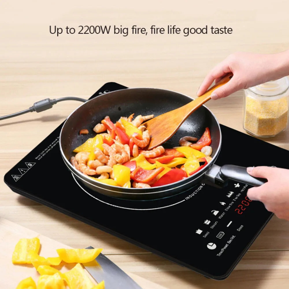220V Induction Cooker Cooktop Electric Burner Portable Countertop Hot Pot Stove