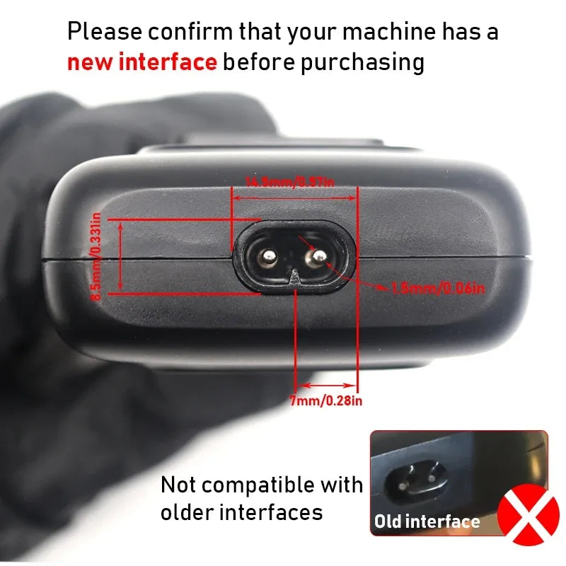 For Kemei KM-1102 Original USB Power Charger Cable Professional Hair Clipper Hair Trimmer Accessories EU Plug