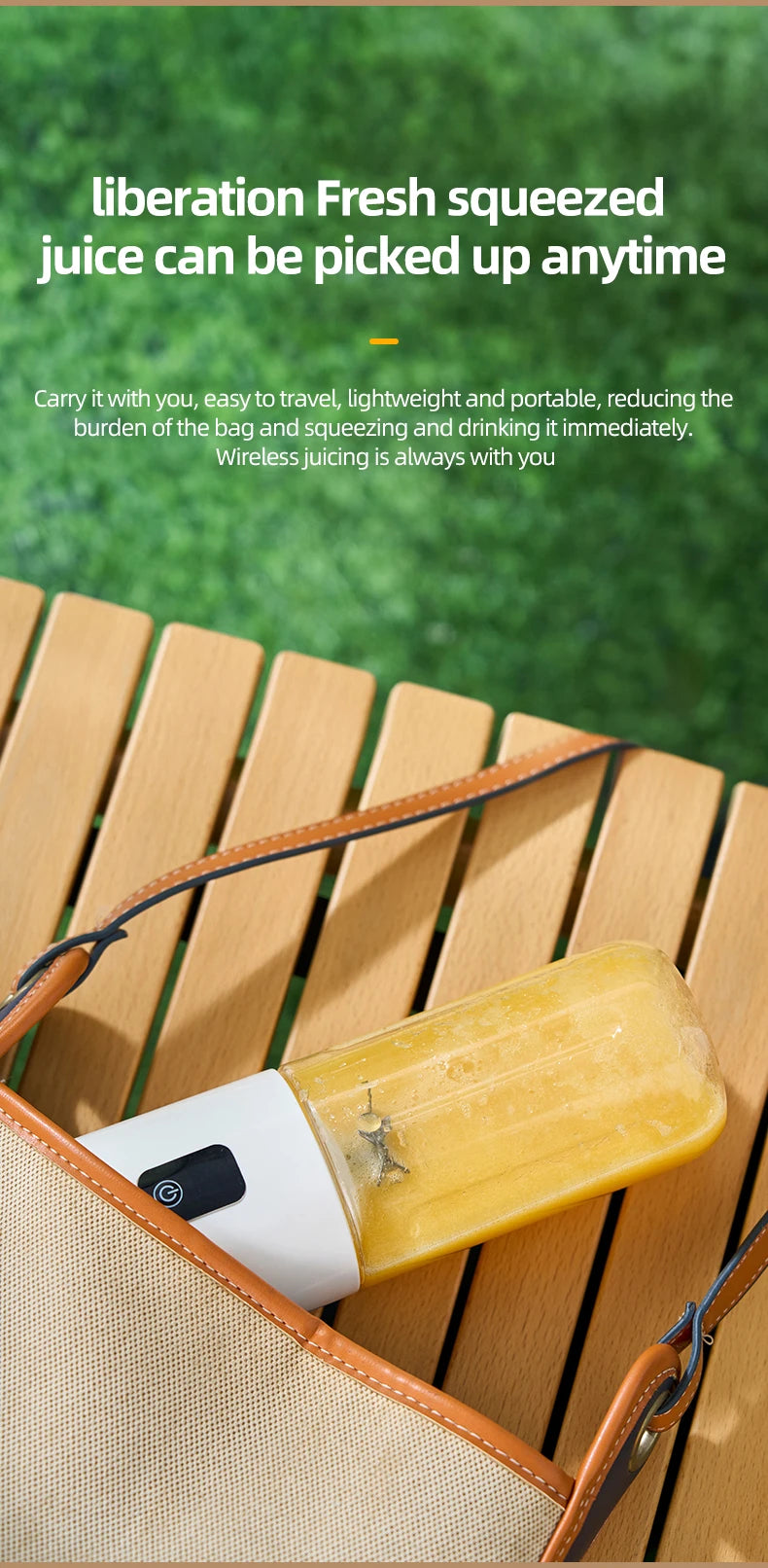 Portable Blender USB Mini Juicer Cup Electric Fruit Mixer Personal Smoothie Blender for Travel Home Outdoor Fresh Juice Making
