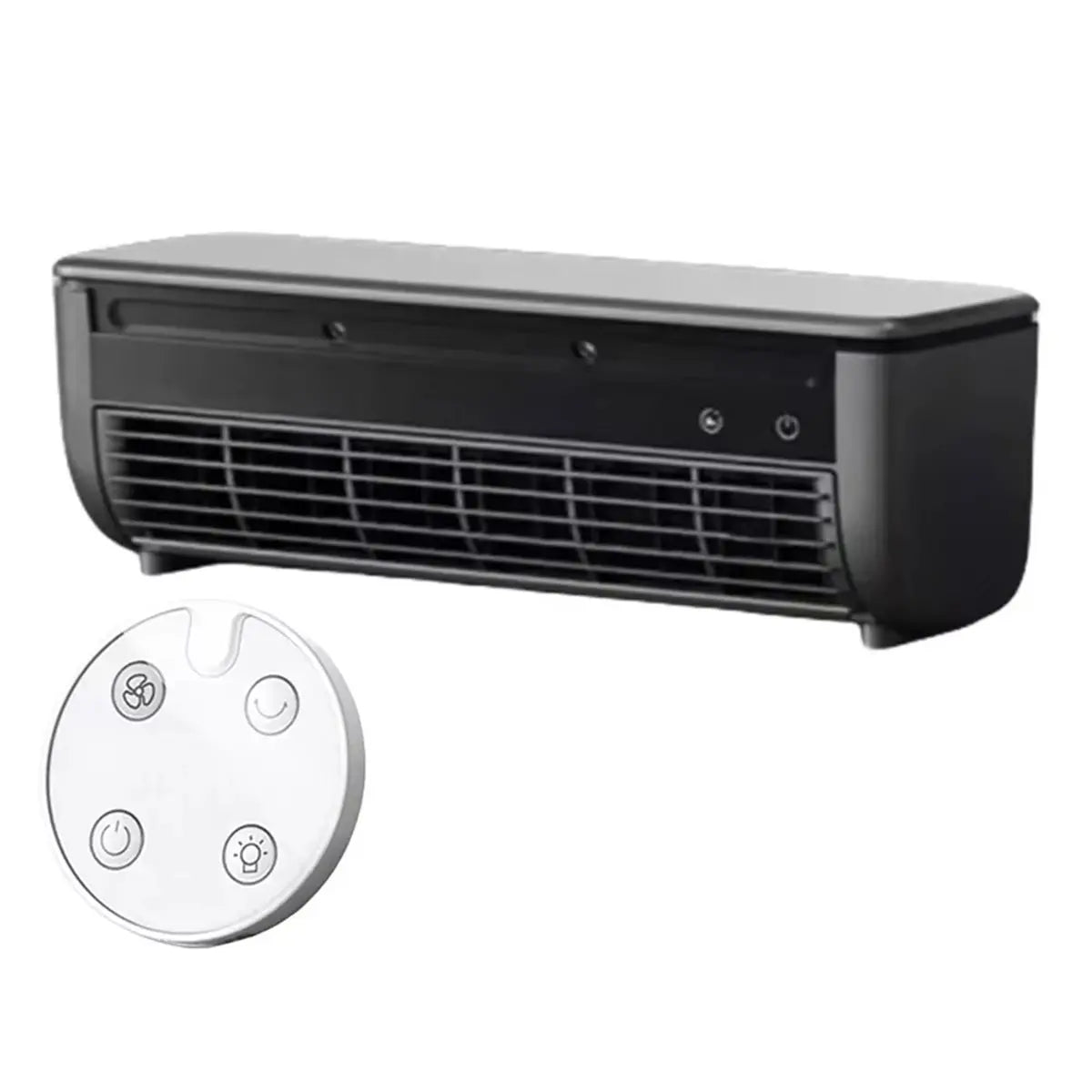 【KITCHEN GADGET】Wall-Mounted Mini Air Cooler Leafless Quick Cooling Fan Conditioner Wireless Quiet Electric With Remote Control