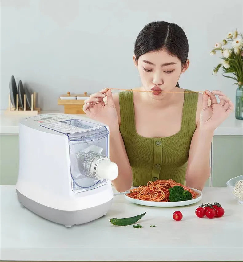 110V 220V Electric Noodle Maker Automatic Household Noodles Making Machine With English Panel 13 Moulds Nozzle