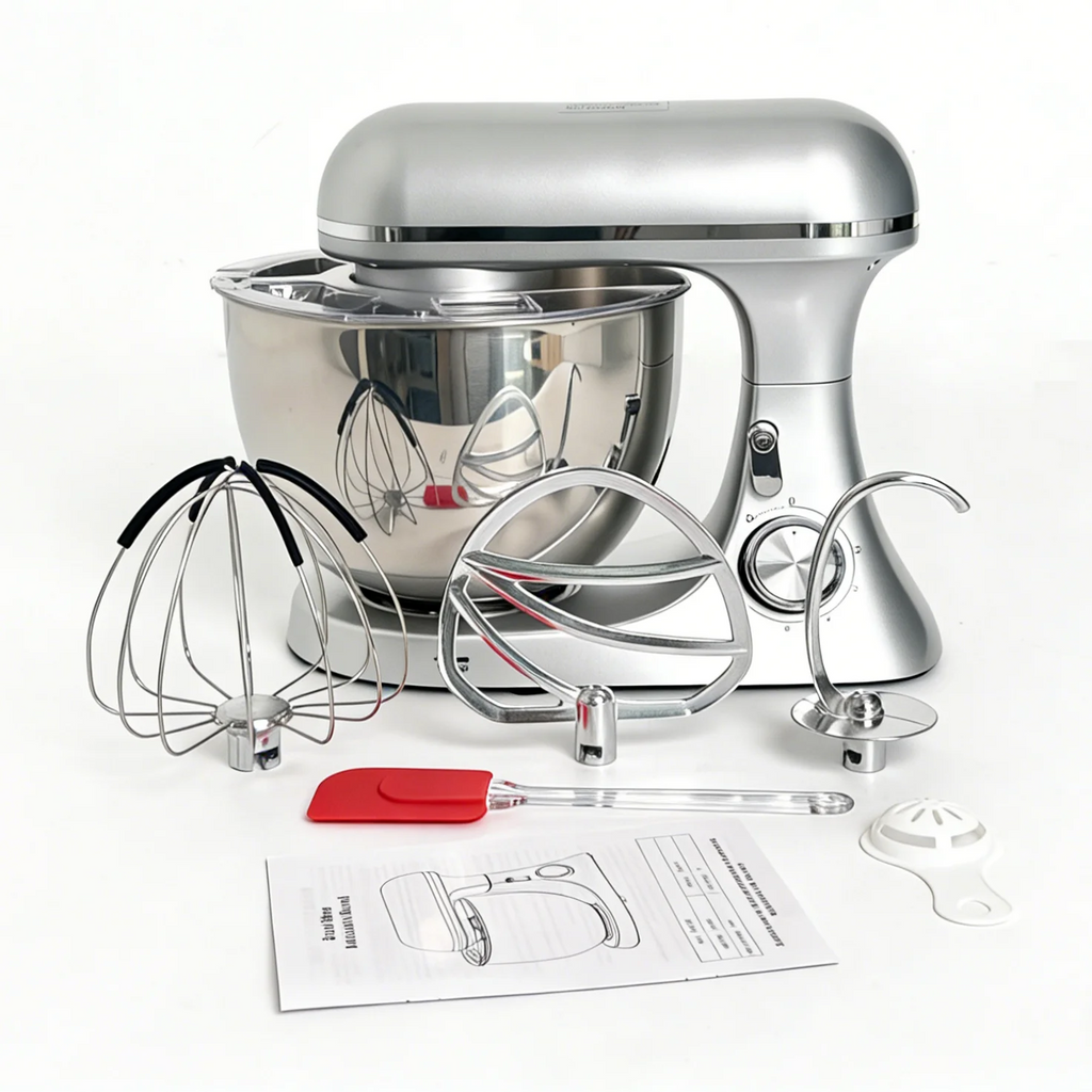 2000W Electric Home Kitchen Stand Mixer 6-Speed 8L ABS Plastic Mixing Bowl Stainless Steel Tilt-Head Design Food Mixer