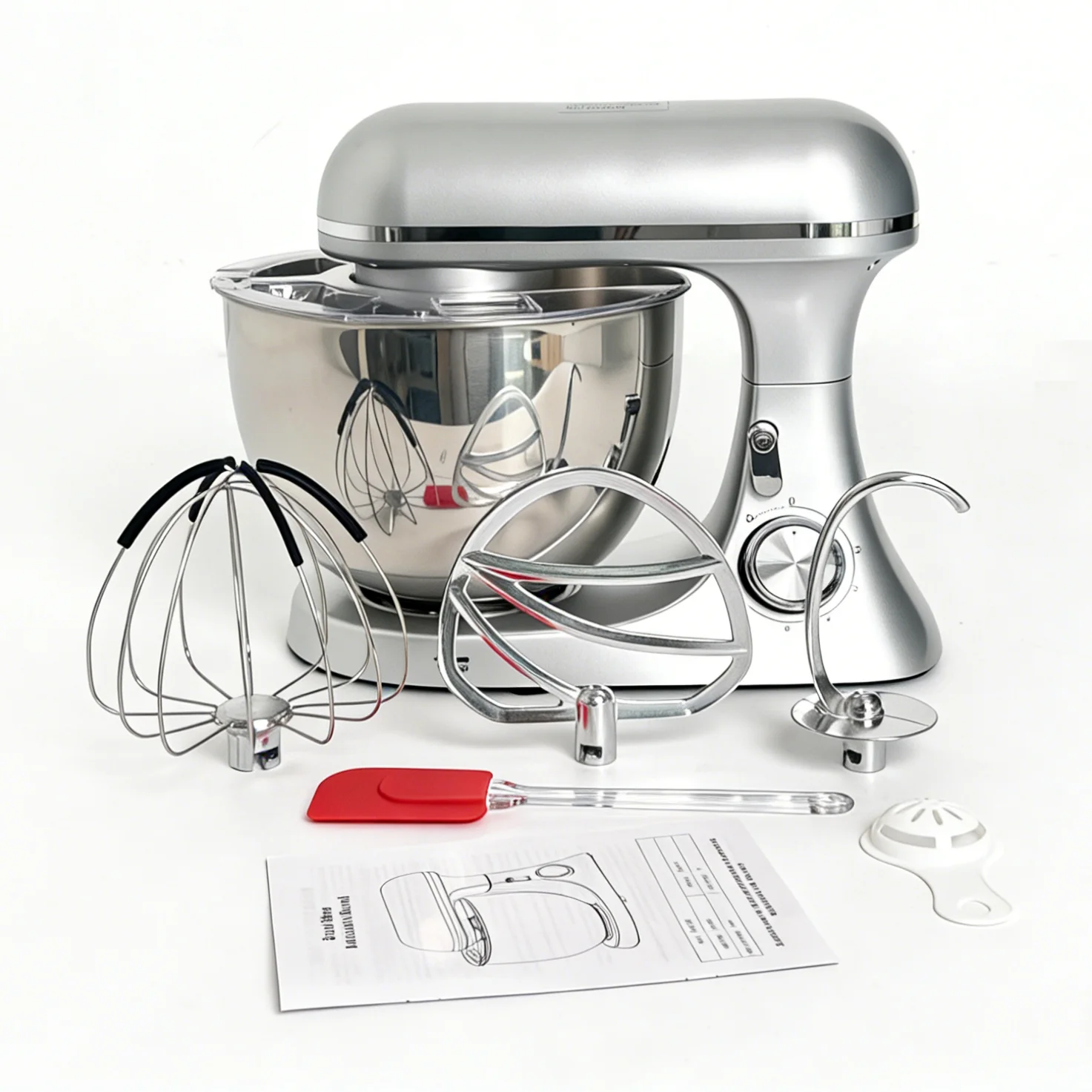 2000W Electric Home Kitchen Stand Mixer 6-Speed 8L ABS Plastic Mixing Bowl Stainless Steel Tilt-Head Design Food Mixer