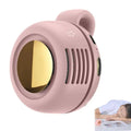Portable Silent Fan Mini USB Rechargeable Bladeless Electric Clip-on Fan Adjustable 3-Speed Waist Fan For Outdoor Sports Office