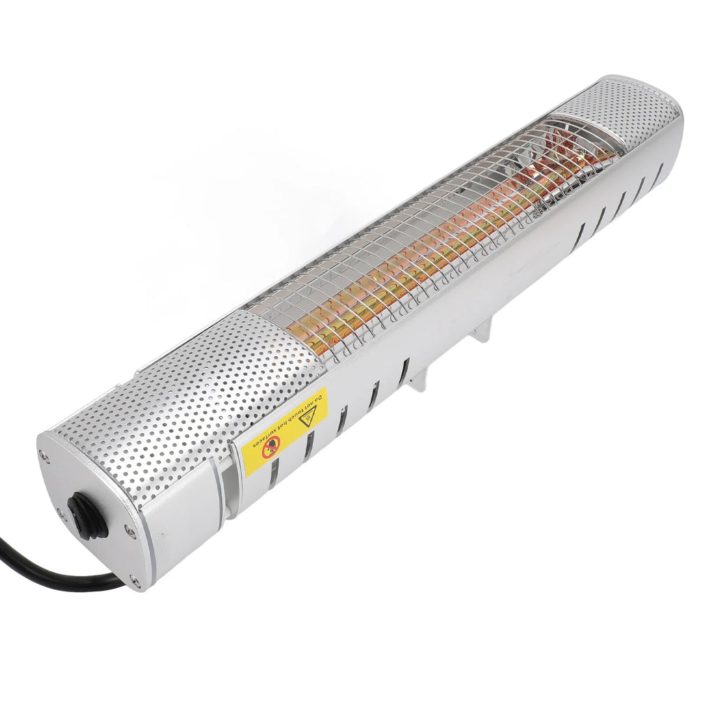 Electric Infrared Heater Indoor Outdoor IP65 Waterproof Energy Efficient Aluminum Alloy Wall Mounted Patio Heater for Backyard