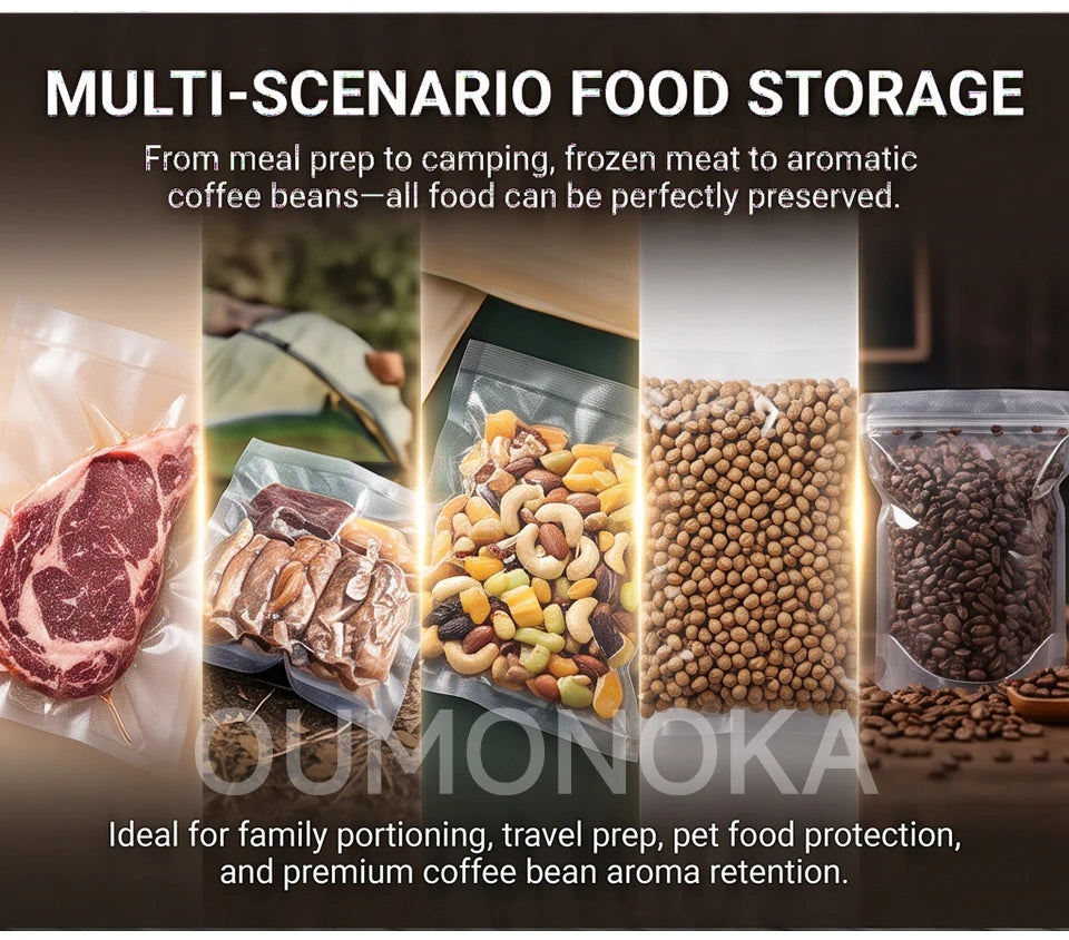 Multi-Mode Food Vacuum Sealer for Vacuumor for Products  Cuisine Packaging Plastic Bag Sealant Kitchen Sealing Machine