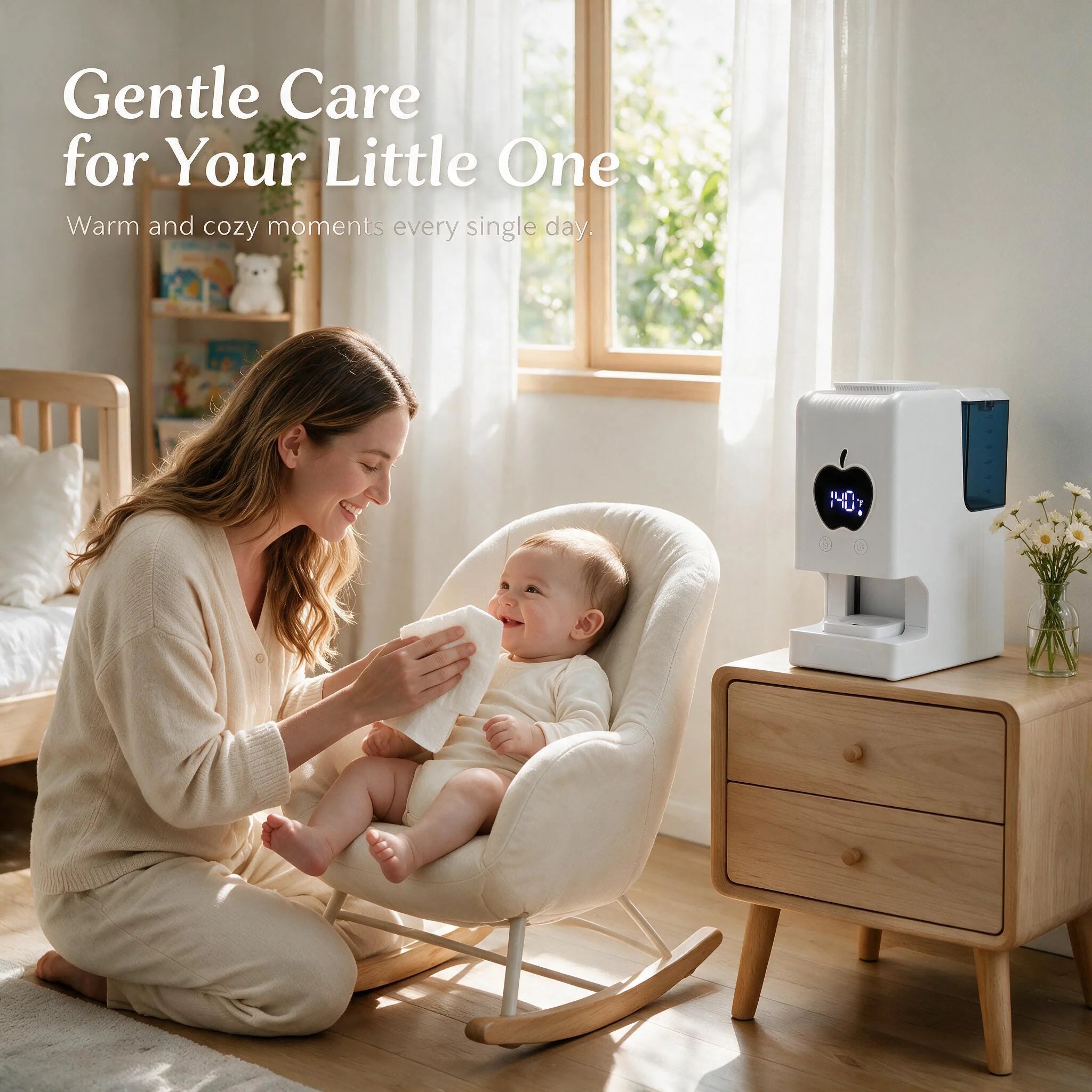 Steam Towel Heater, Three-Temperature Settings 55-65°c, LED Display, Facial Heat Therapy Machine, Includes 20 Disposable Towels