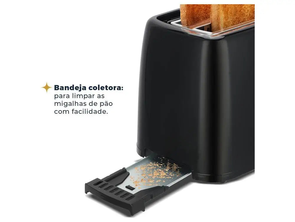Black Britannia Toaster 2 Slice 6 Levels of Toasting BTR05A Reference-220V