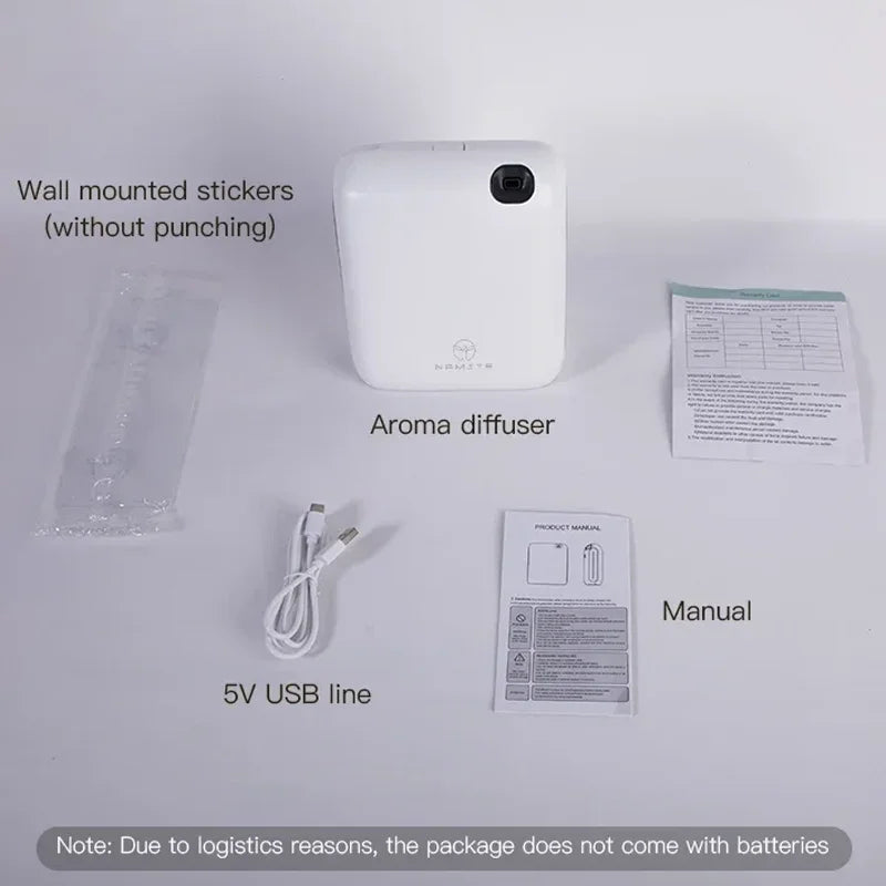 NAMSTE Bluetooth Battery Aroma Diffuser Essential Oil Aromatic Fragrant Device Aromatic Scent Diffuser Air Freshener Cover 300m³