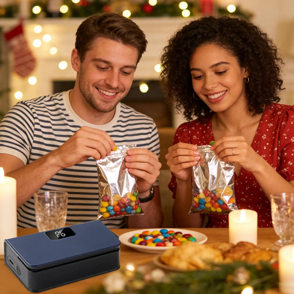 Electric Handheld Sealer Machine Mini Sealer 6-Mode Rechargeable Magnetic with Cutter for Home Kitchen Restaurant Snack Chip