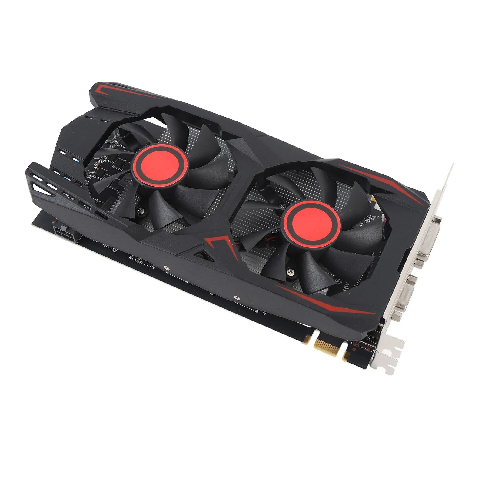 Graphics Card 6GB GDDR5 192BIT Double Fan PCIE 2.0 16X Slot Supports DVI VGA HD Multimedia Interface Gaming Video Card