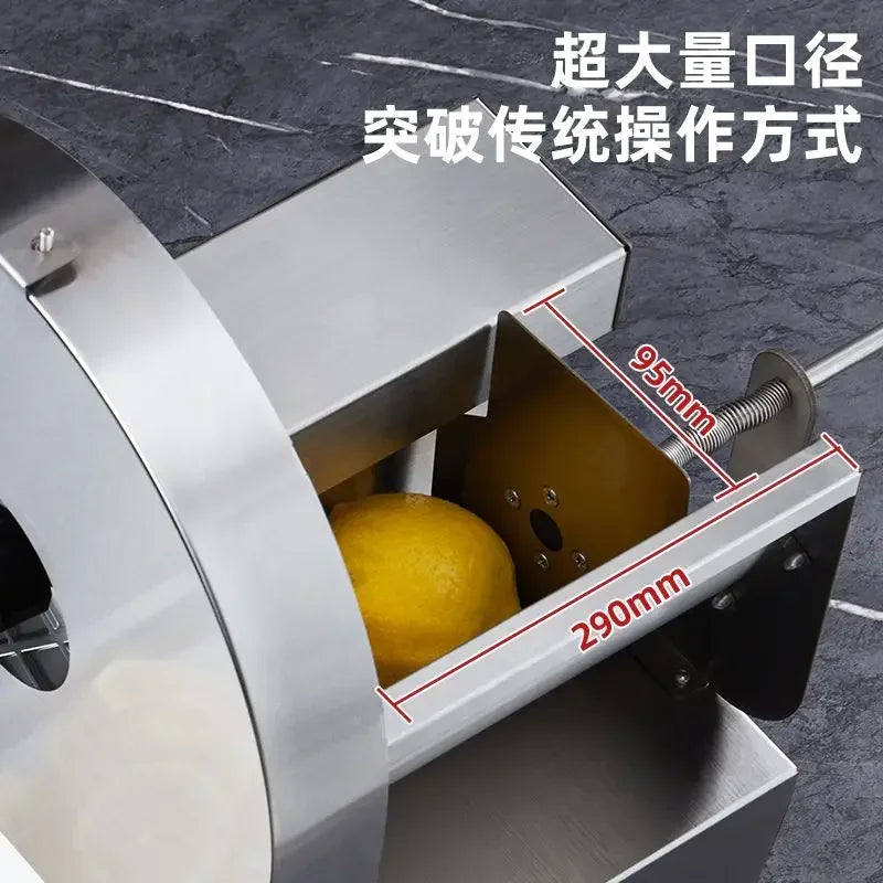 Electric lemon fruit slicer potato lotus root slices slicing potato chips machine manual slicer garlic slices carrot commercial