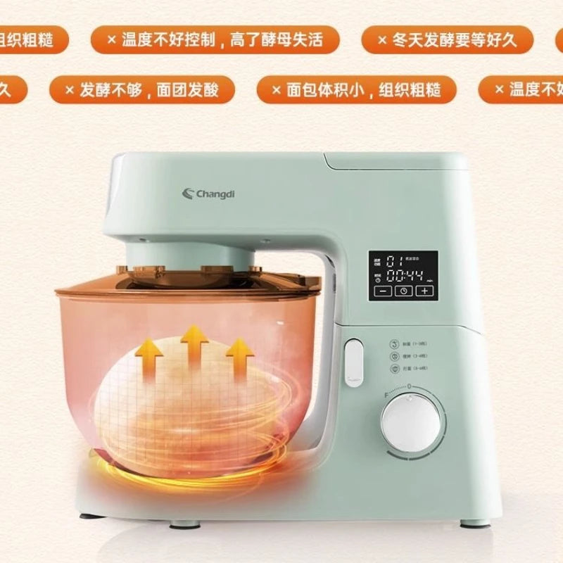 Home Stand Mixer: Multi-Function Fully Automatic Small Dough Kneader, Mixer with Fermentation