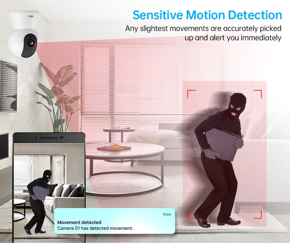 KERUI 5MP 8MP 4K HD WiFi IP Camera Indoor Wireless Security Home CCTV Surveillance Camera Works With Tuya Smart Auto Tracking