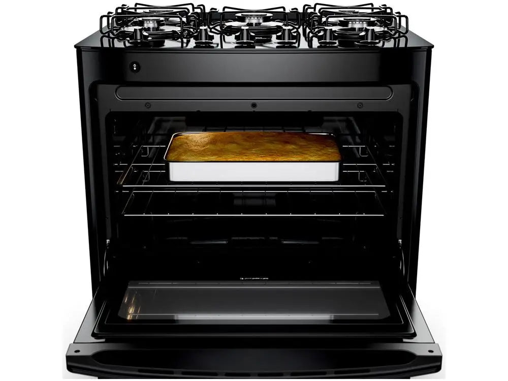 Consul 5-Burner Black Stove CFS5VBE-Dual Voltage