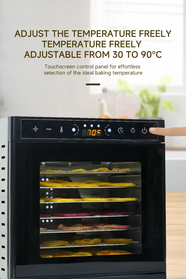 DIVEDEER Home Food Dehydrator with Warmer Plate, Juicer with Pulp Separator, Vegetable Dryer, Fully Automatic