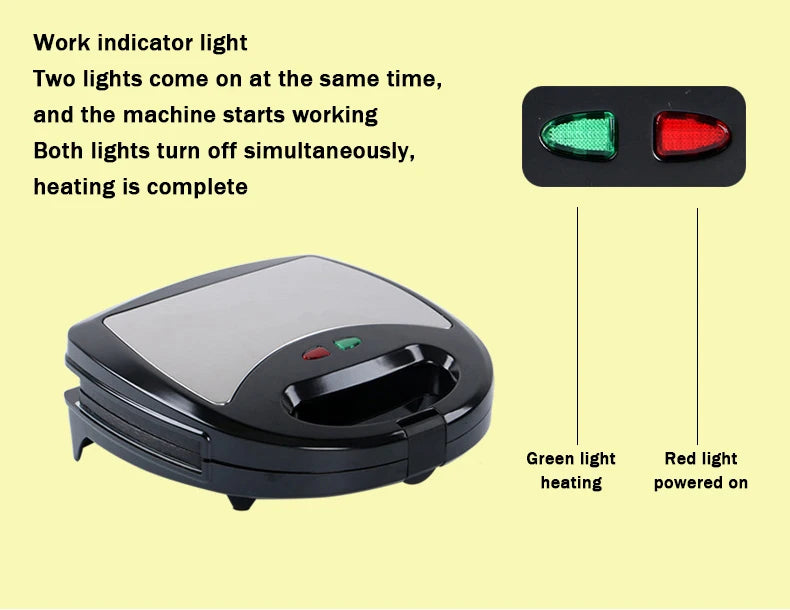 DMWD 3in1 Electric Mini Egg Waffle Sandwich Maker Grilling Plates Breakfast Baking Machine Panini Toaster Bread Frying Pan EU