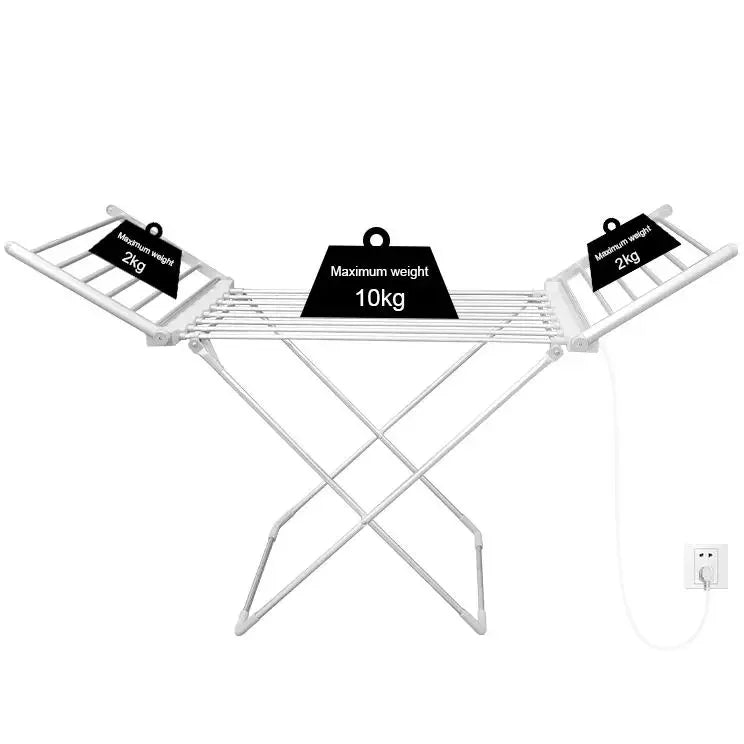 Foldable Heated Electric Clothes Drying Rack, Electric Airer Clothes Drying Rack Foldable Clothes-dryer Rack For Indoor