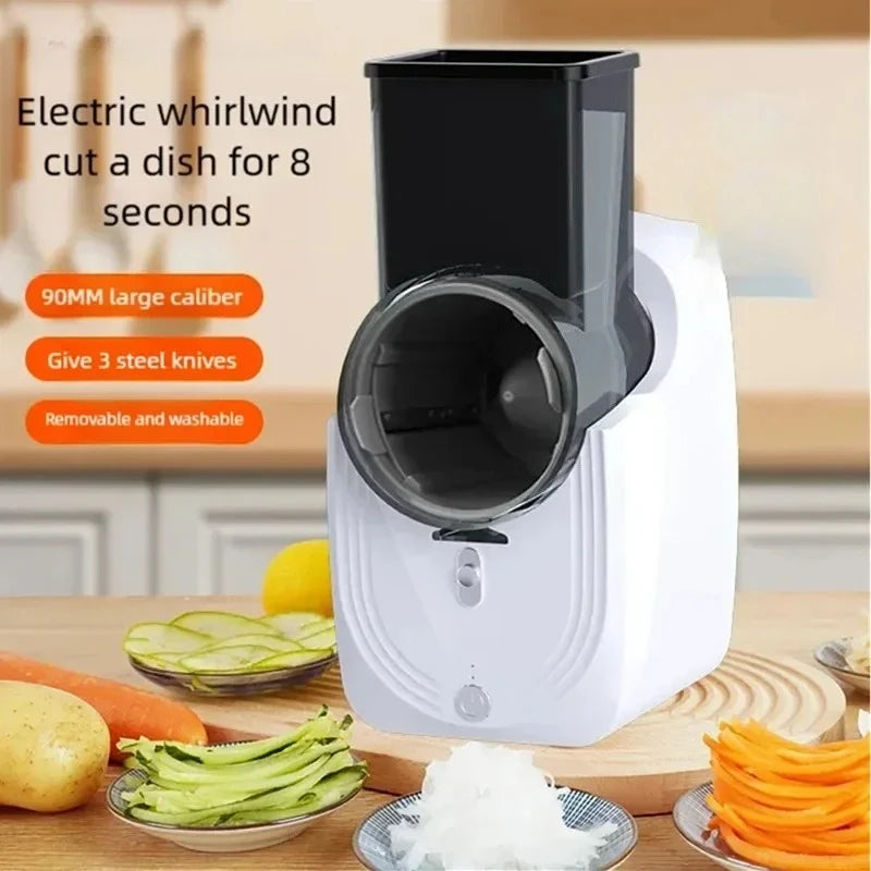New Multi-function Vegetable Slicing Machine Household Kitchen Electric Vegetable Cutter Vegetable Slicer Shredder Automatic