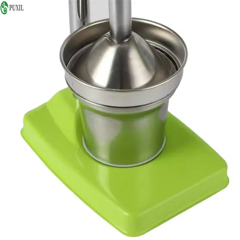 Stainless steel manual juicer, suitable for orange juice, lemon, pomegranate, and hand pressed juice extractors, an easy to clea
