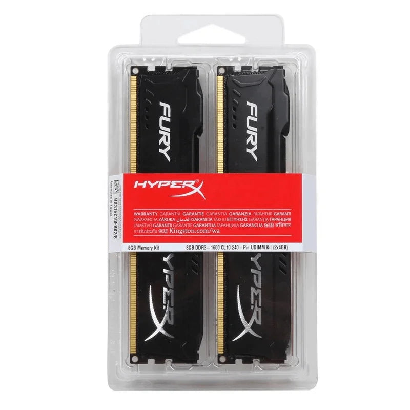 HyperX Fury DDR3 DDR4 4GB 8GB 16GB 1333MHZ 1600MHZ 1866MHZ 2400MHZ 2666MHz 3200MHz DIMM PC3-12800 PC4-25600 DDR4 RAM