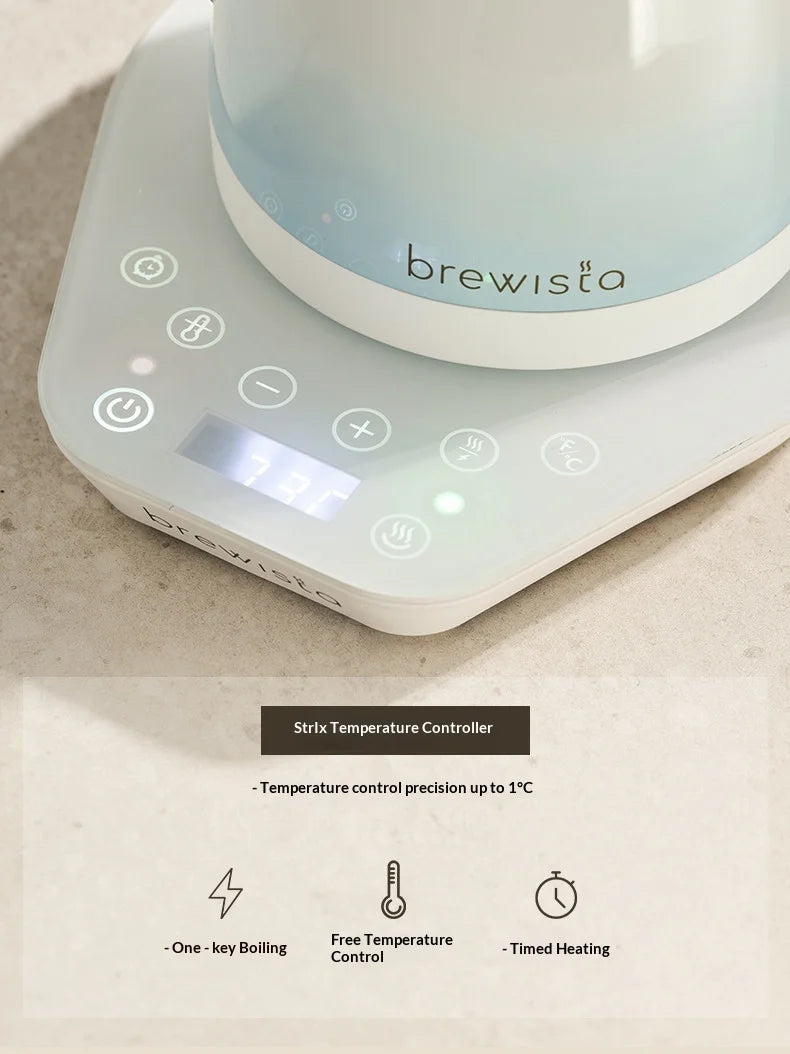 Brewista Pro Gradient Color Coffee Pot Stainless Steel Temperature Controlled 0.6l Thin Spout Gooseneck Pour Over Water Kettle