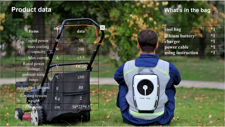 Air Conditioner Clothes Air Conditioning Vest Cloth Cooling Vest DC Micro Compressor Cooler Vortex Tube with Infinite Regulation