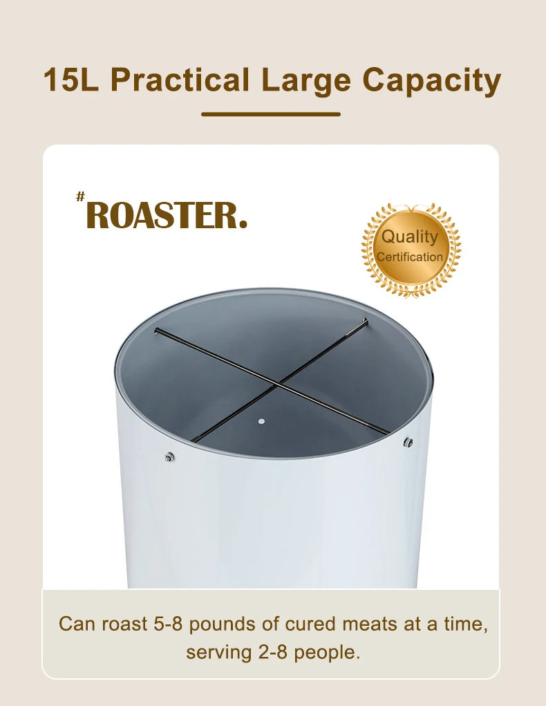 Smokeless Sausage Roaster Cured Meat Pickled Food Dryer Thermostatic Baker Roasting Stove Hot wind circulation Fruit Dehydrator