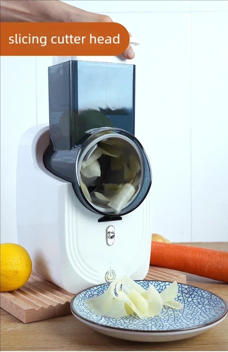 New Multi-function Vegetable Slicing Machine Household Kitchen Electric Vegetable Cutter Vegetable Slicer Shredder Automatic