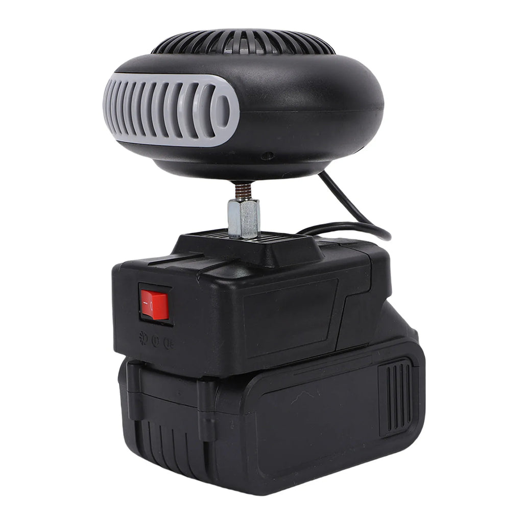 Portable Battery Powered Space Heater Cordless Car Heater Defogger Fan Quiet for Car Office Indoor Use