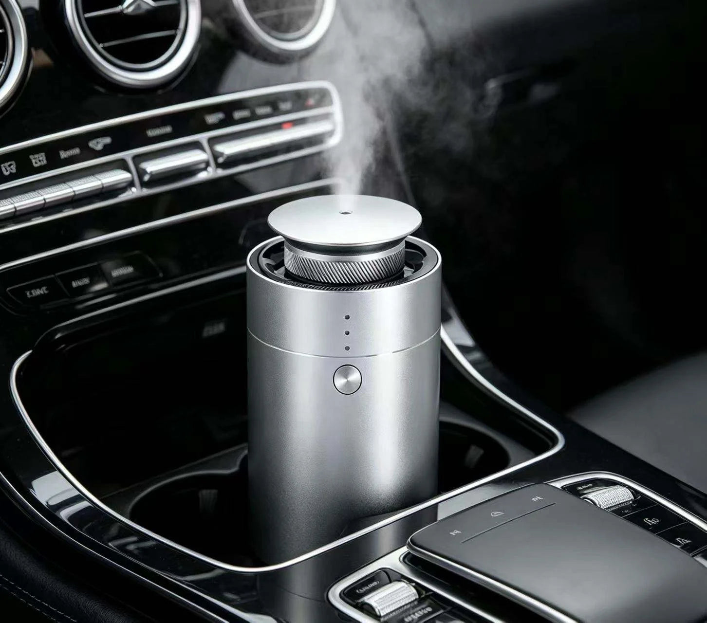 Luxury 10ML Battery Powered Plastic Car Aroma Diffuser Electric Waterless Essential Oil Diffuser Machine for Car Gift