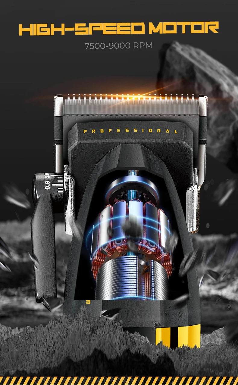 VGR Hair Clippers Professional Hair Trimmer Barber Clippers 9000 RPM Hair Cutting Machine Adjustable Trimmer for Men V-285 V-003