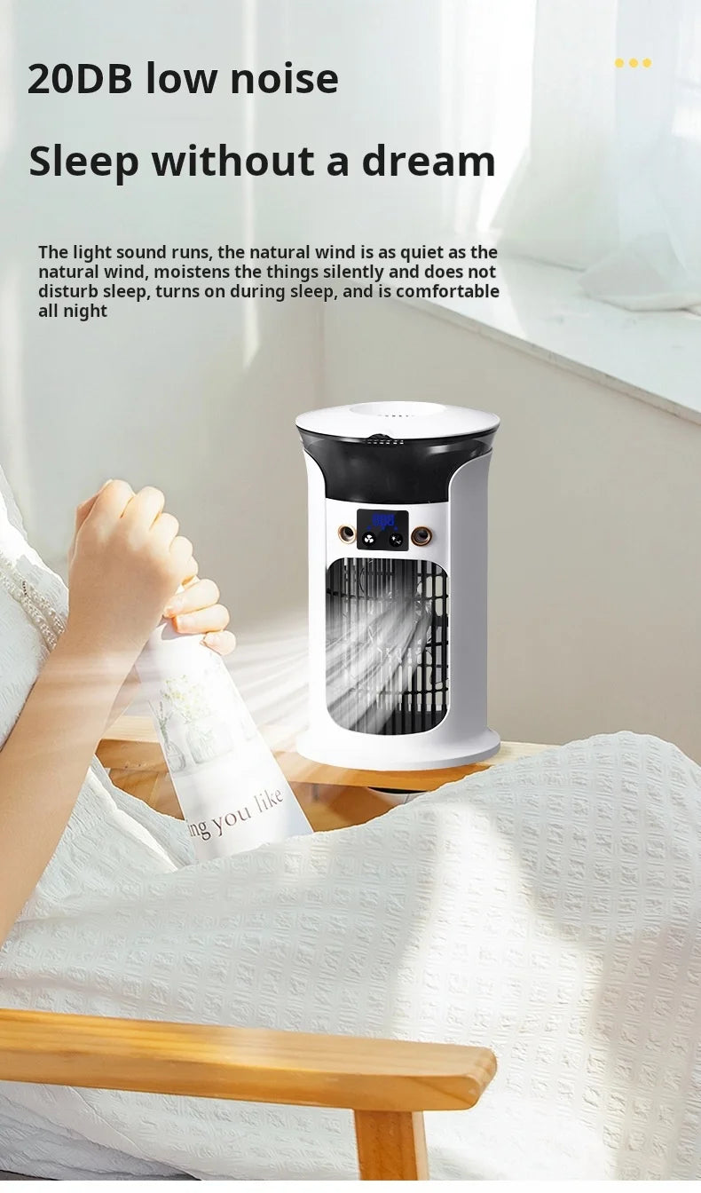 Portable Desktop Cold Air Fan USB Mini Home Use Multi-Function Air Conditioner Fan for Personal Cooling